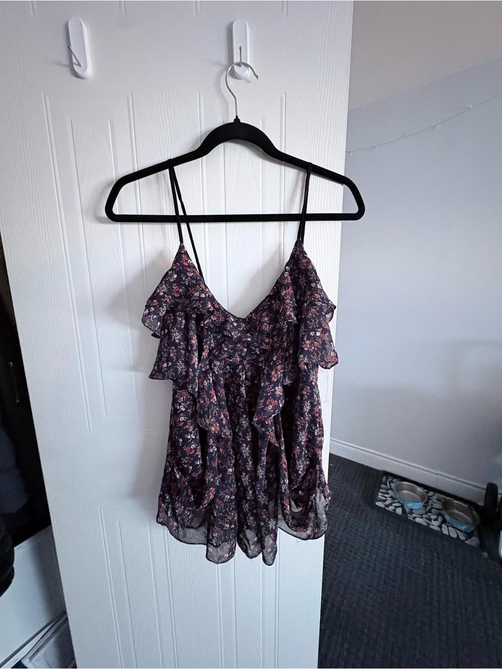 Urban Behavior Floral Ruffle Cami Top